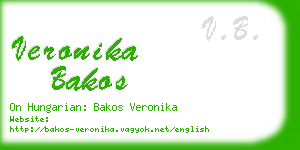 veronika bakos business card